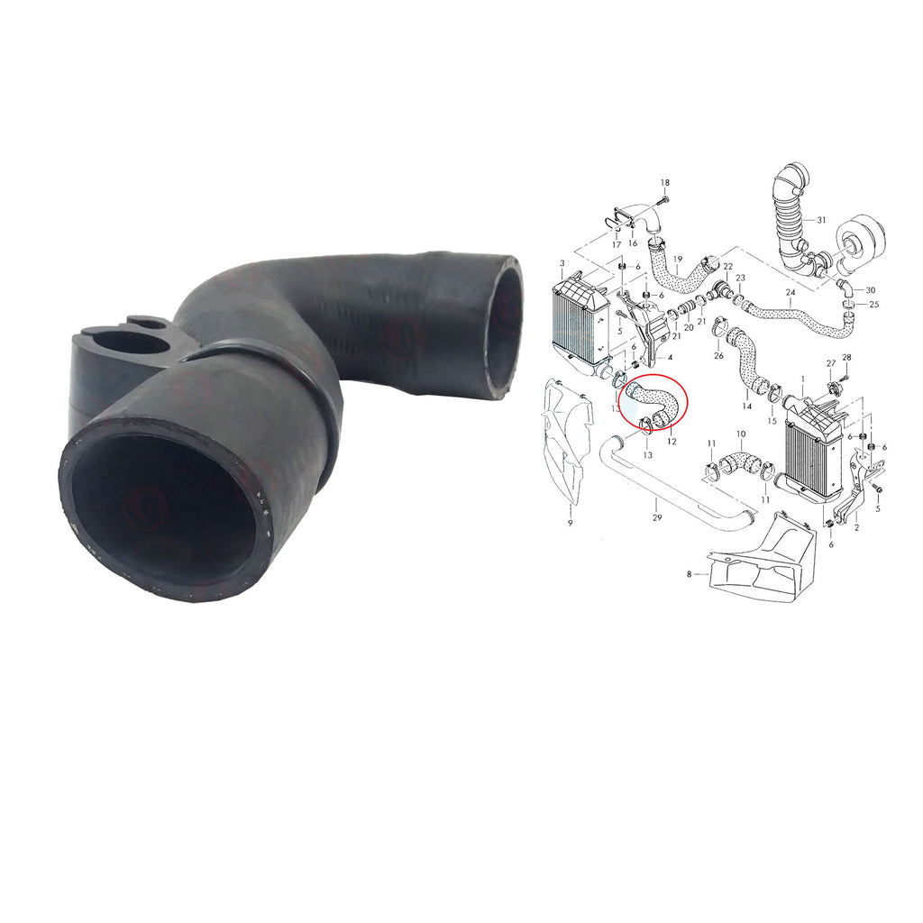 Audı  A4, Audı A4 Avant 2002 TO 2004 Turbo Charger Intake Hose 8E0145845D