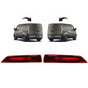 A Pair Of 3RD Stop Lamp Light Cluster Fits Custom Rear With Bulb Holder