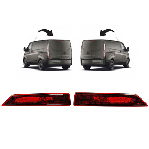 A Pair Of 3RD Stop Lamp Light Cluster Fits Custom Rear With Bulb Holder
