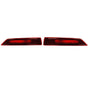 A Pair Of 3RD Stop Lamp Light Cluster Fits Custom Rear With Bulb Holder