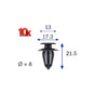 10 X Bumper Fastener Clips Fits Nemo Doblo Grande Punto Bipper 46835626