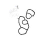 Oil Cooler O Ring Gasket Fits Ford Fiesta Peugeot Citroen 2S6Q6A728AA