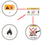 ORIGINAL DO NOT REWORK BLOWER RESISTOR LABEL 8 CM X 5.5 CM