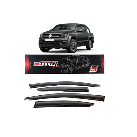 Amarok Sport Wind Rain Smoke Deflector Sunplex 2012 to 2017 SP-S-91 2 Pcs