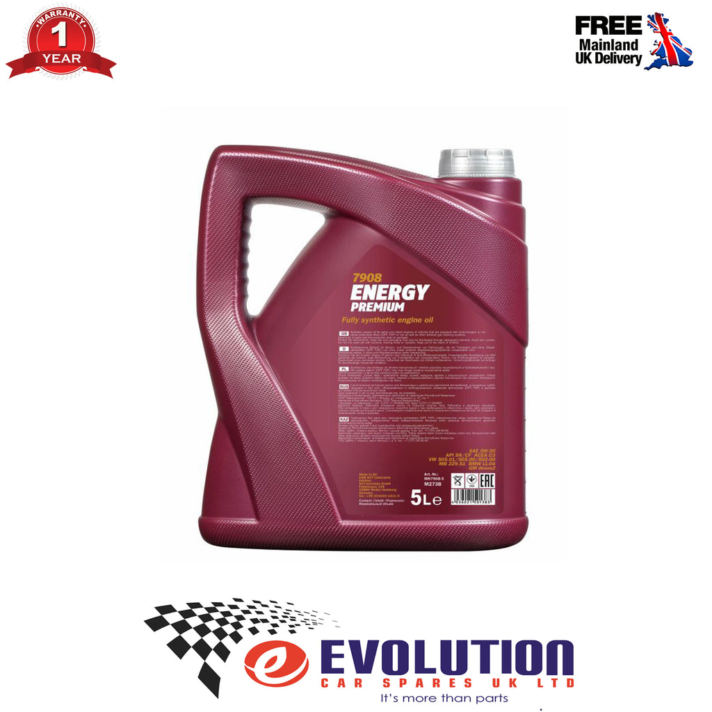 5L Mannol Energy Premium 5W-30 C3 7908 Engine Oil