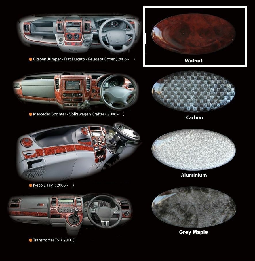 BRAND NEW DASHBOARD PROTECTOR WALNUT COVER FOR MERCEDES-BENZ SPRINTER 44 (06-13)