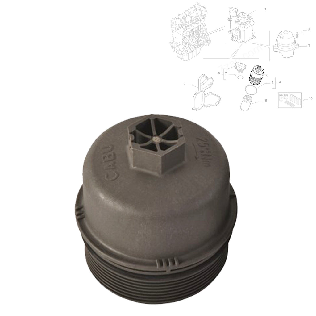 OIL FILTER COVER FITS OPEL VAUXHALL WITH 1.3 JTD SYSTEMS UFI, 55197220, 93186853