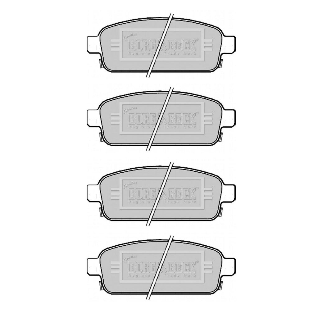 BORG & BECK REAR BRAKE PAD SET FITS VAUXHALL ASTRA MK6, ZAFIRA MK3, 13300867