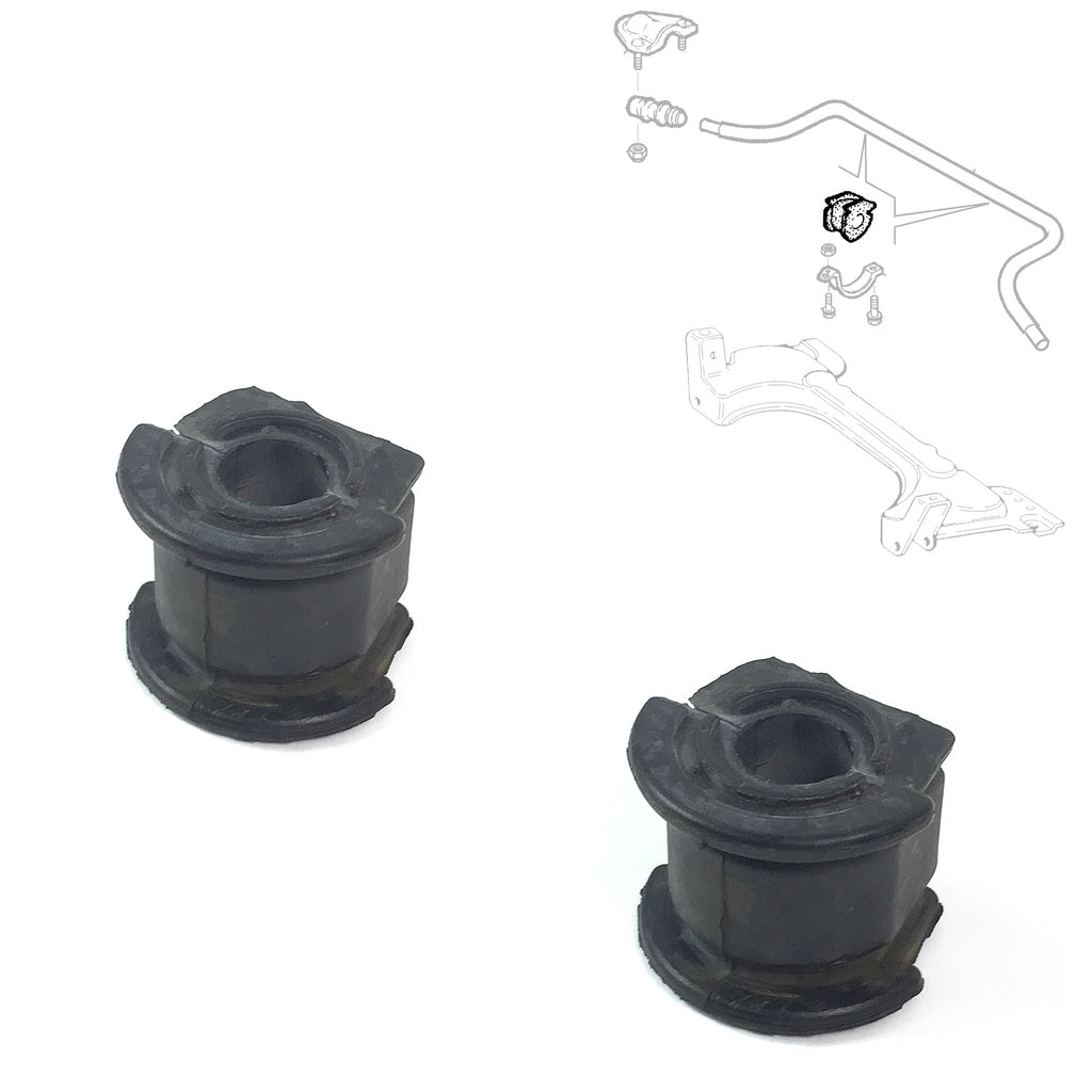 A Pairof Front Anti Roll Bar Stabiliser Bar Rubber Fits Fiat Palio 1.2, 46465903