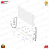 A PAIR OF OEM RADIATOR AIR DEFLECTORS FORD TRANSIT CONNECT 1.8 2009 ONWARD