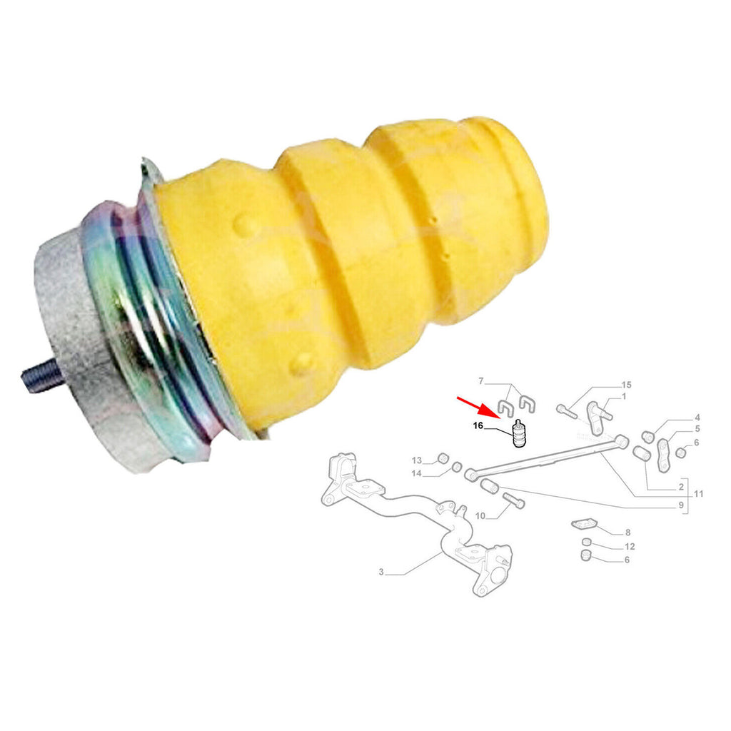 Fiat Doblo Rear Suspension Bump Stop Rubber Buffer Mounting 46796102