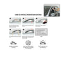 Audi A6 2004 to 2010 Fits Wind Deflectors Set Sunplex SP-0145
