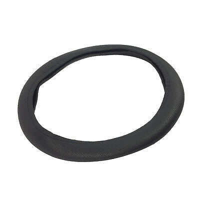 UNIVERSAL GRIP STEERING WHEEL COVER GLOVE BLACK LUXURY HQ LEATHER