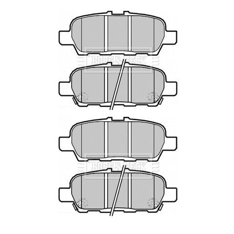 BORG & BECK REAR BRAKE PAD SET FITS NISSAN JUKE, SUZUKI GRAND VITARA MK2 3.2