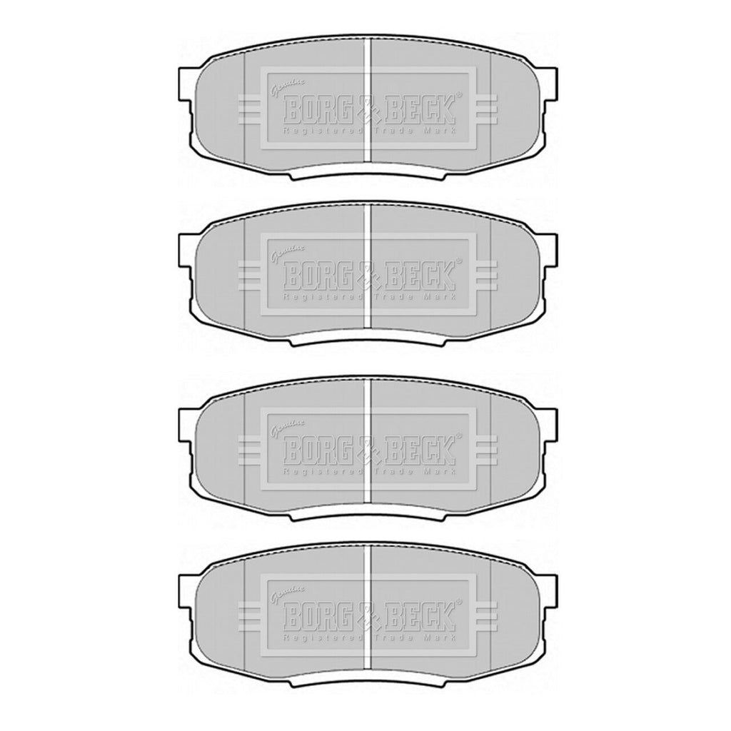 BORG & BECK REAR BRAKE PAD SET FITS TOYOTA LAND CRUISER 200 2007 ONWARDS