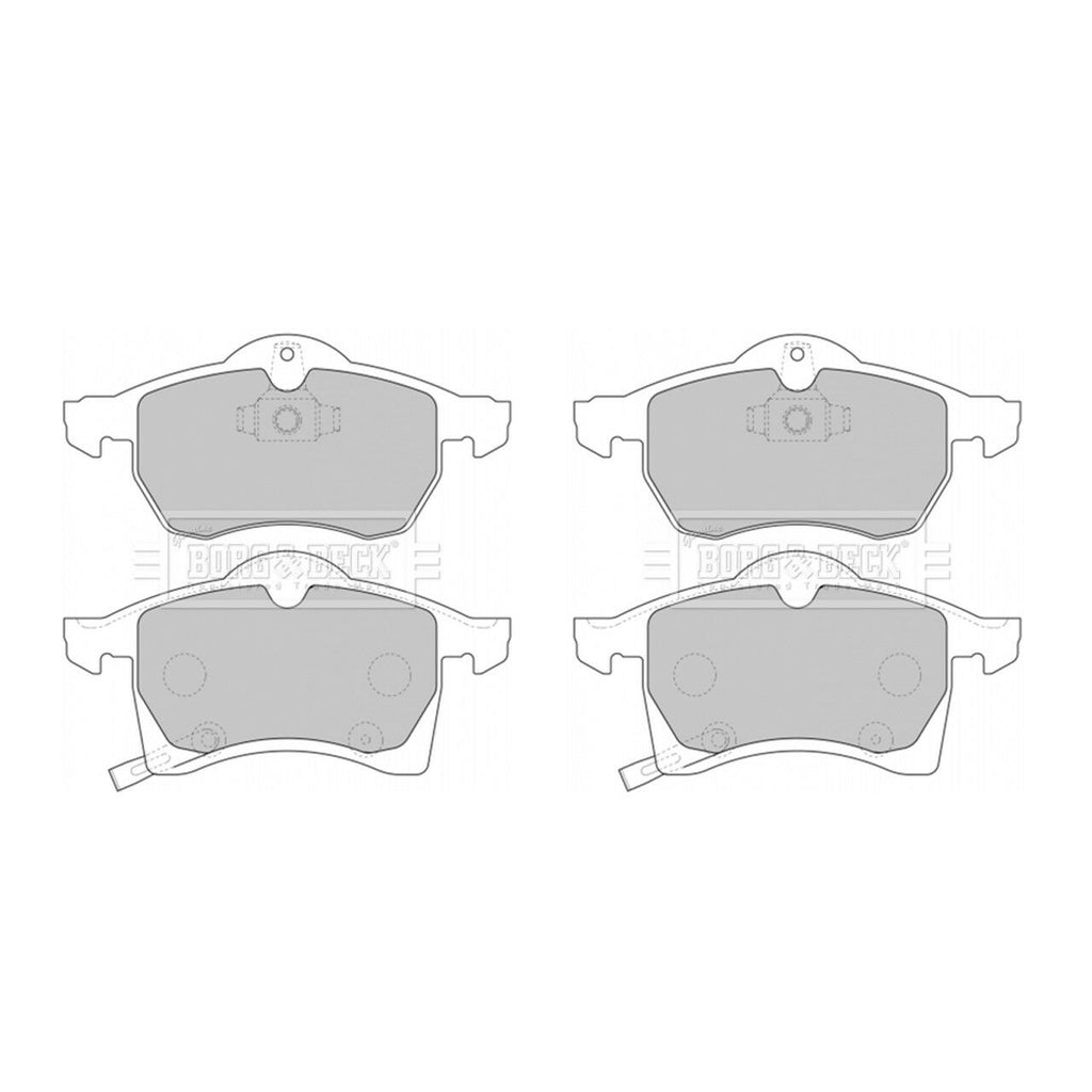 BORG & BECK FRONT BRAKE PAD SET FITS ASTRA MK4 MK5, VECTRA B, ZAFIRA MK1