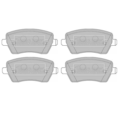 BORG & BERK FRONT BRAKE PAD SET FITS DACIA DUSTER 2010-2017, 7701208422