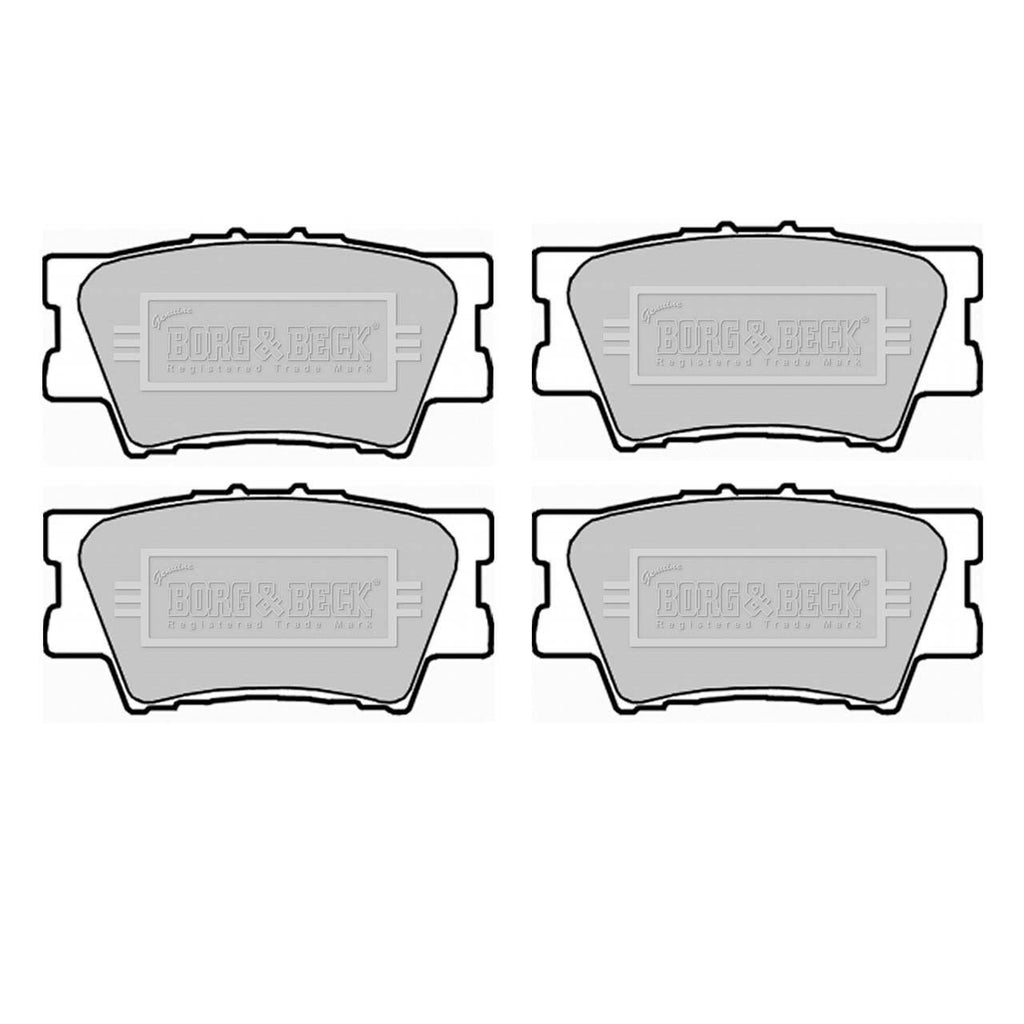 BORG & BECK REAR BRAKE PAD SET FOR TOYOTA RAV 4 MK3, MK4 2006 ONWARDS 0446642060