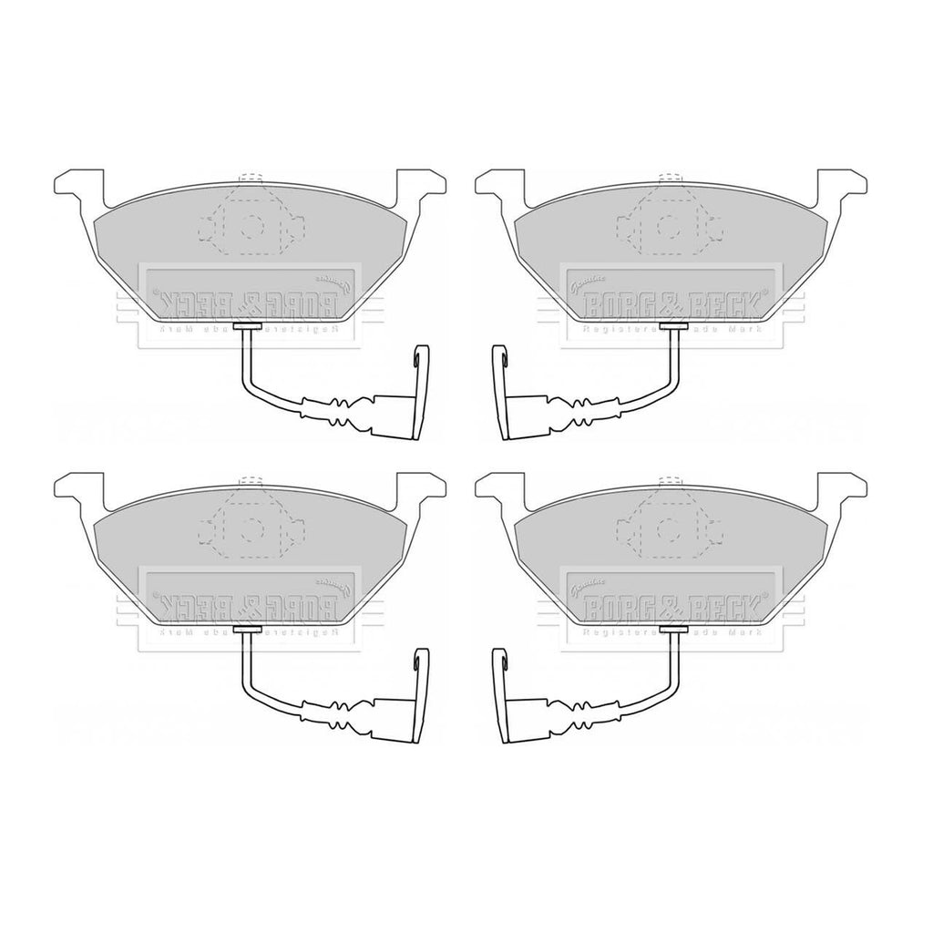 BORG & BERK FRONT BRAKE PAD SET FITS SEAT LEON 2005-2012 1K0698151A