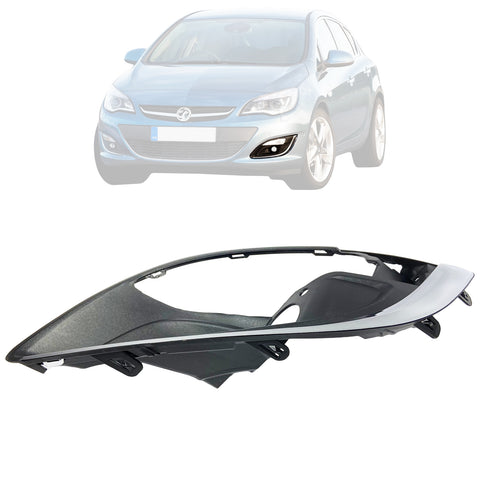 Astra Mk6 Front Bumper Left Fog Light Frame Bar Chrome And Cover 2012 to 2015 1401021
