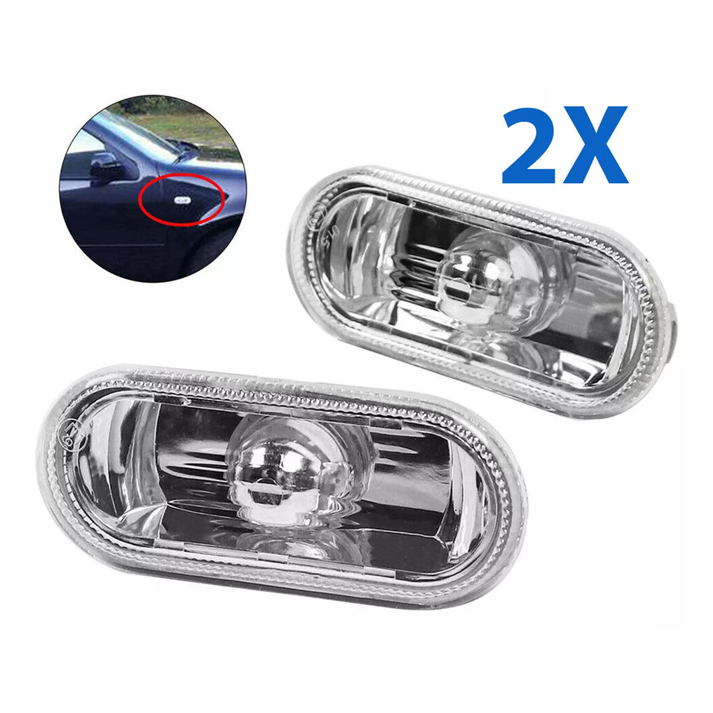 2X Crystal Clear Side Indicator Repeaters Left Right VW T5 2003-2010 1J0949117