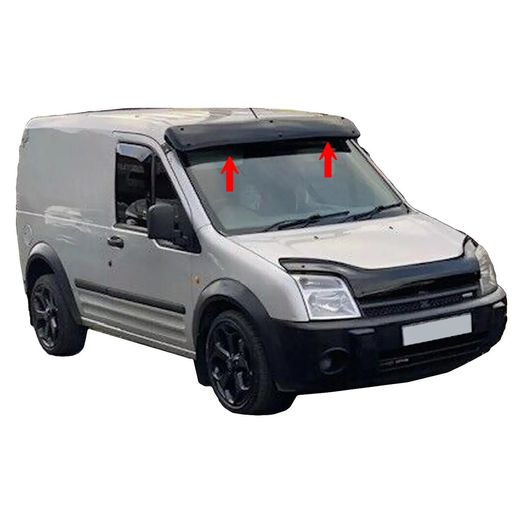 Ford Connect 2003 to 2013 Black External Sun Visor Solid Acrylic Top Quality