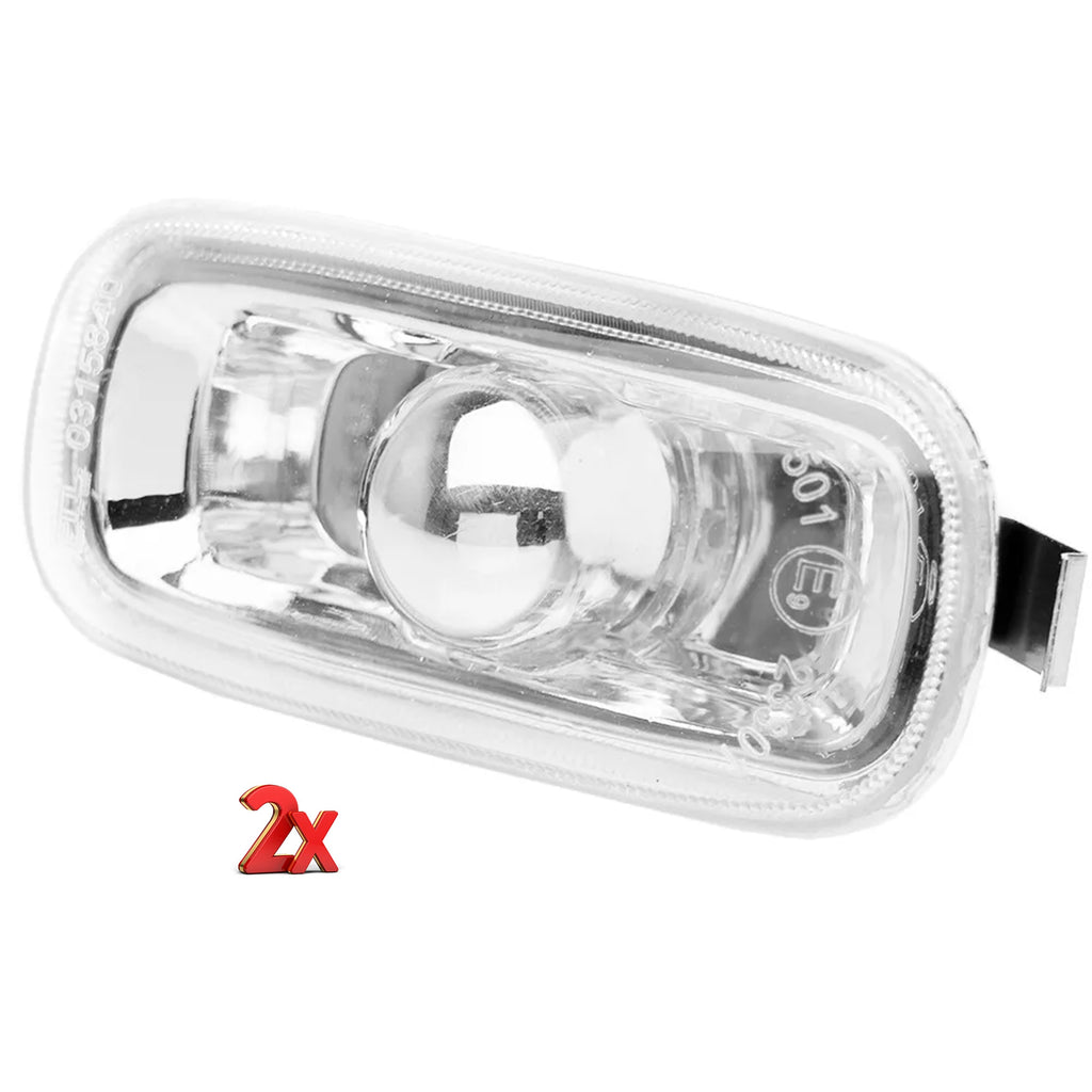 2x Clear Side Indicator Repeater Light Clear For Audi A3 A4 S4 RS4 A6 S6 A8 8E0949127