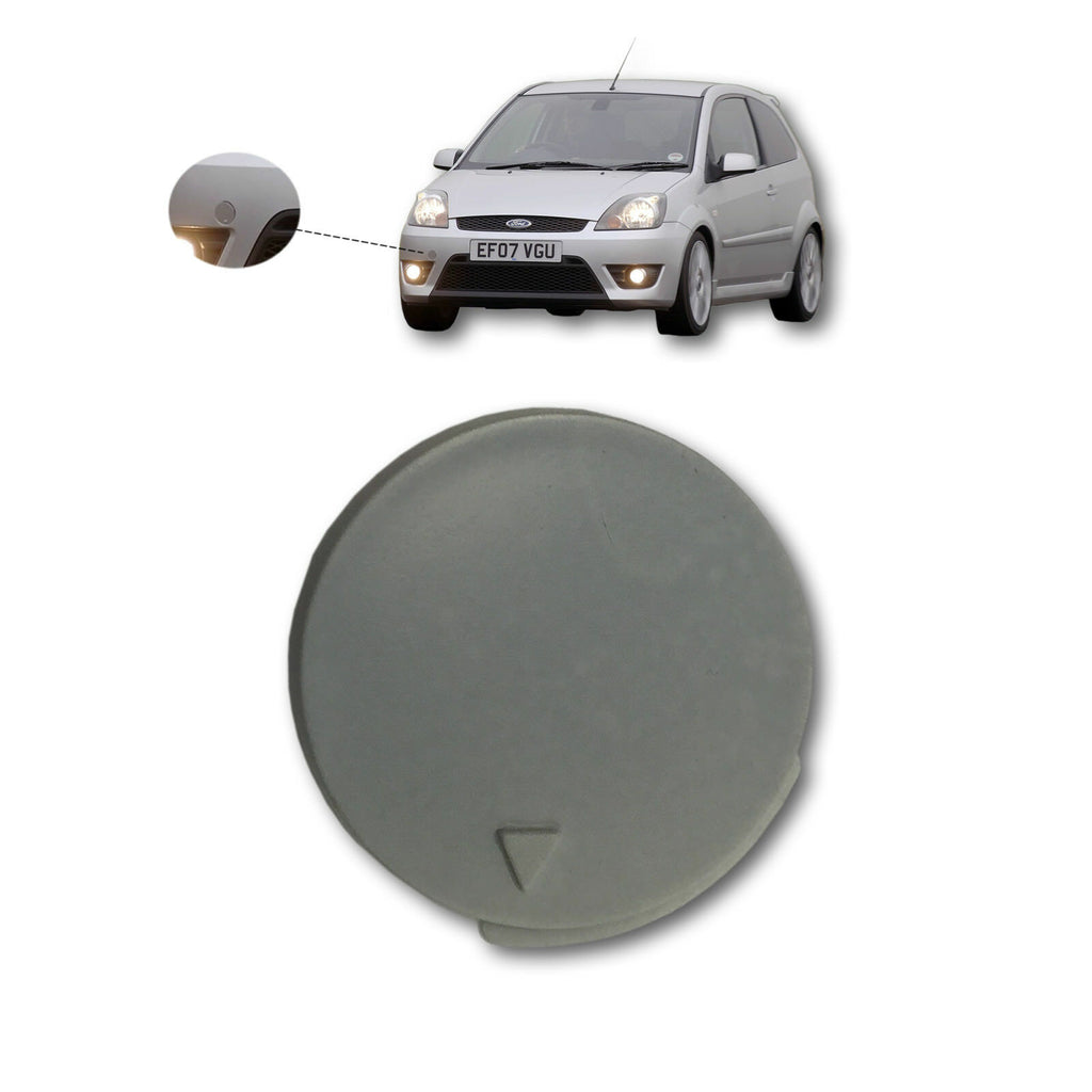 Ford Fiesta MK5 2002 to 2006 Front Bumper Towing Eye Cover Primed 2S6117A989BC
