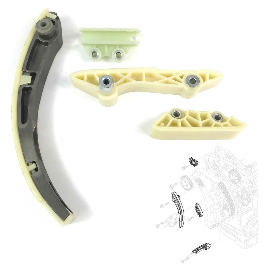 Ford Transit Mk6 Tensioner Timing Chain Kit 120 PS 2000 to 2006 1704066