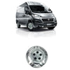 Fiat Ducato 15 Inches Solid Silver Unbreakable Wheel Trim Cover Set