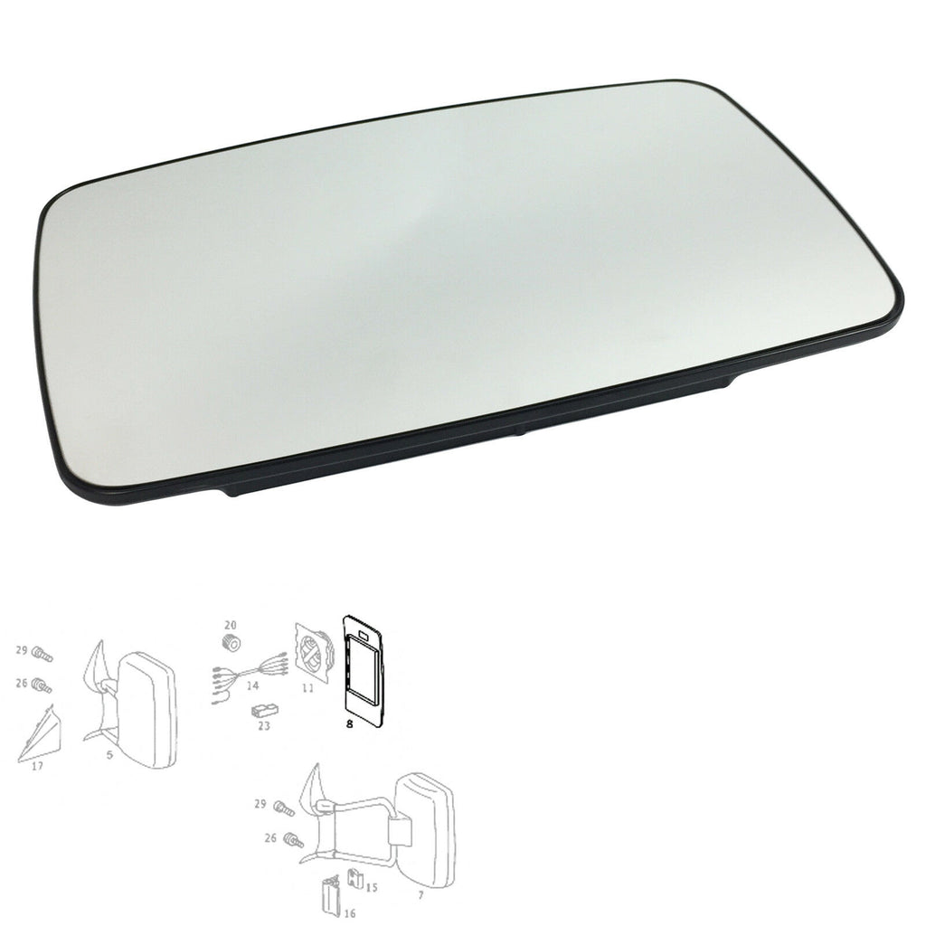 Left Passenger Side Outside Wing Mirror Electrical Glass Fits Mercedes Sprinter A0018110533