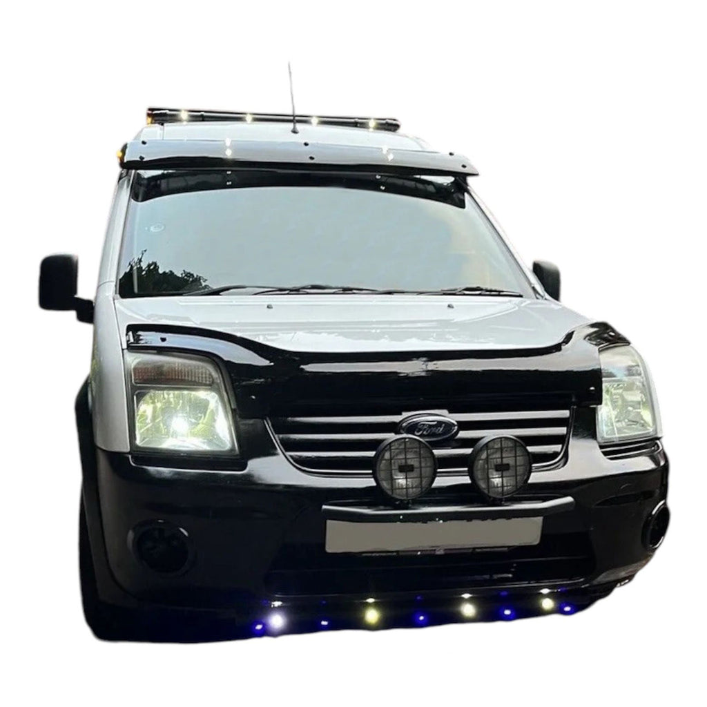 Ford Connect 2003 to 2013 Black External Sun Visor Solid Acrylic Top Quality