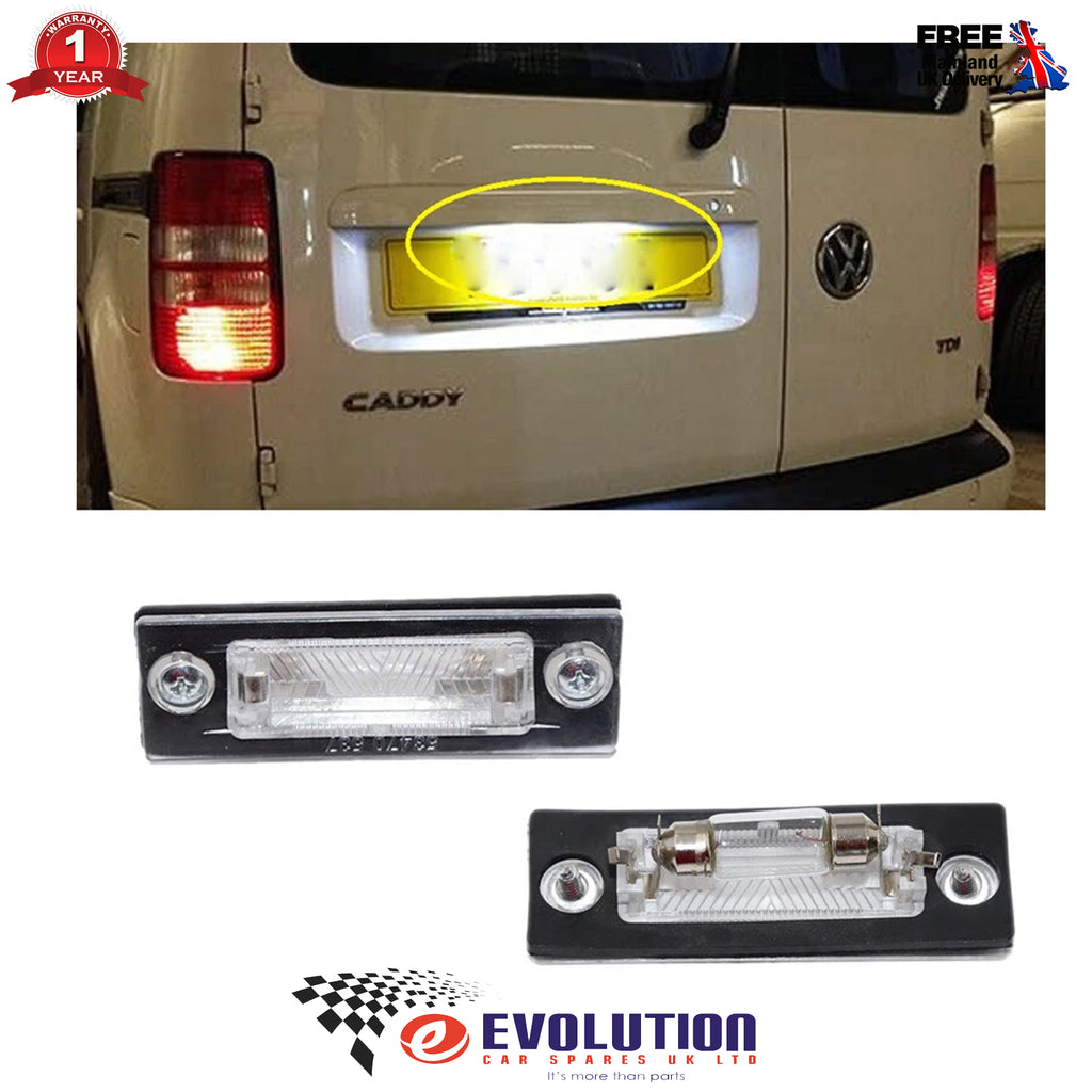 Rear Number Plate Light Lens Bulb Fits VW Transporter Caddy Passat Skoda SuperB 3B5943021E