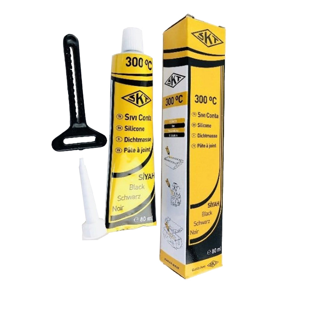Skt Premium Black Silicone Gasket Sealant Marker Engine Covers 80 Gr