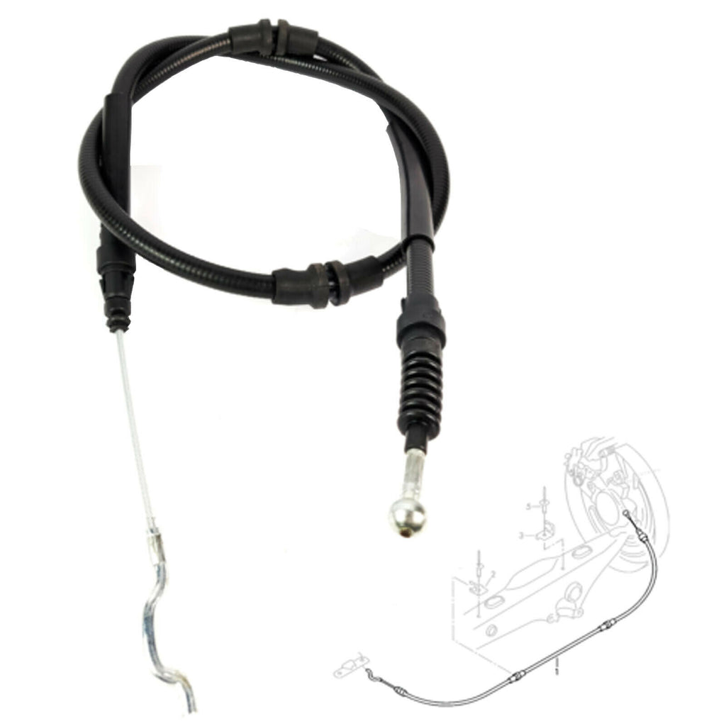 REAR BRAKE PARKING CABLE FITS VW TRANSPORTER T5 2003 ON, 7H0609701D