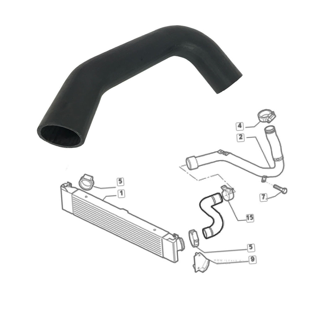  Fiat Ducato Citroen Relay Peugeot Turbo Charger Intake Hose 1350785080