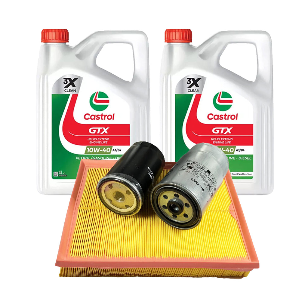 Service Kit Air Oil Fuel Filter 8L Castrol 10W 40 Oil Fits London Taxi TX4 2.5