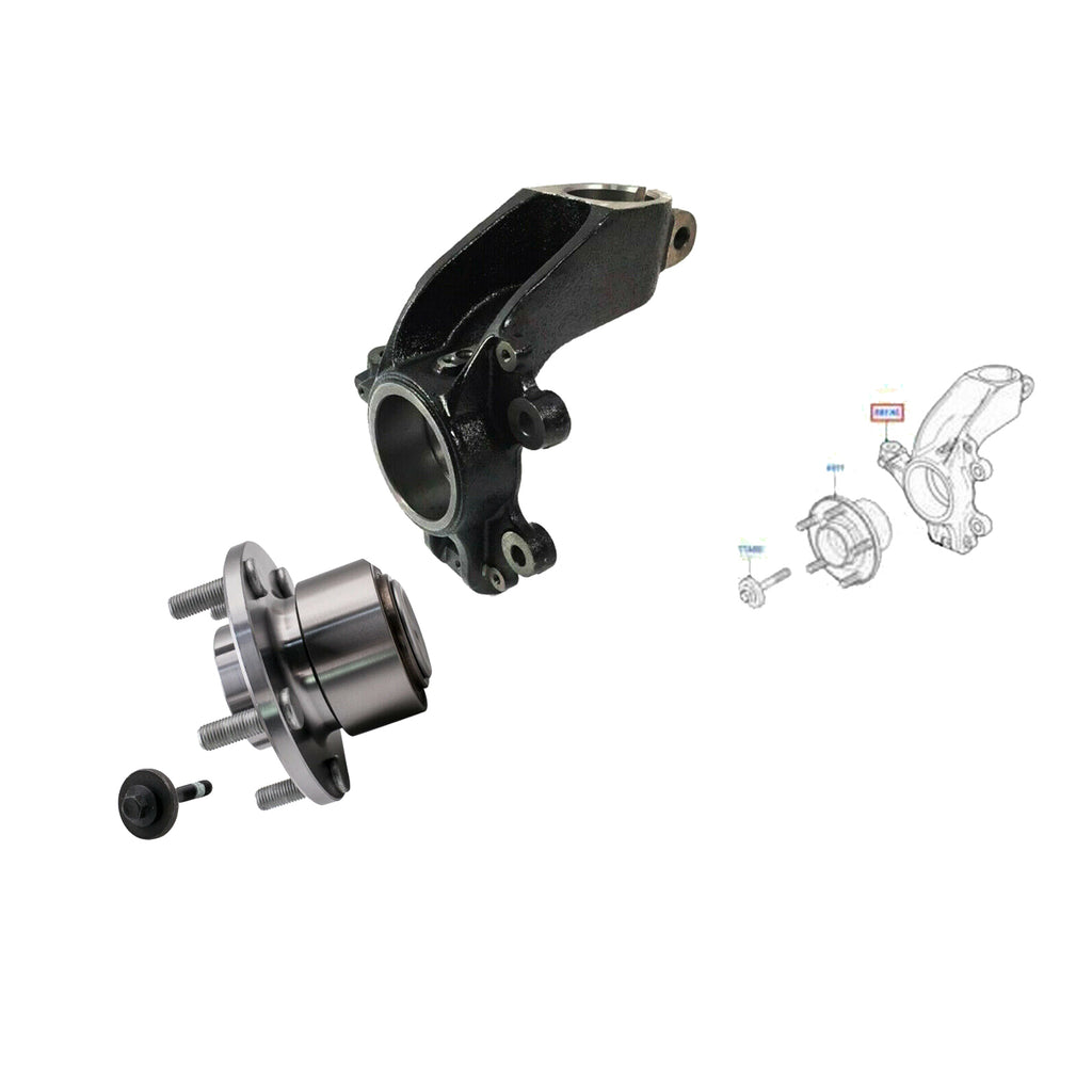 Ford Focus MK2 C-Max Front Right Wheel Hub Knuckle Driver S 3M513K170BH