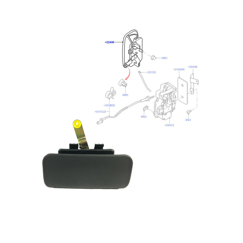 Ford Transit MK6 MK7 Front Door Handle LH RH Side 2X 1493202 1494053