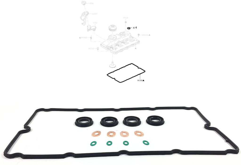 Ford Transit Relay Rocker Cover Gasket Injector Seal Washer Set 1760803