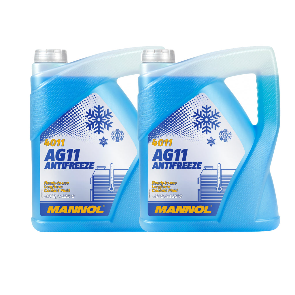 5L Mannol 4011 AG11 Antifreeze 2x Ready To Use Longterm Coolant Fluid -40°C