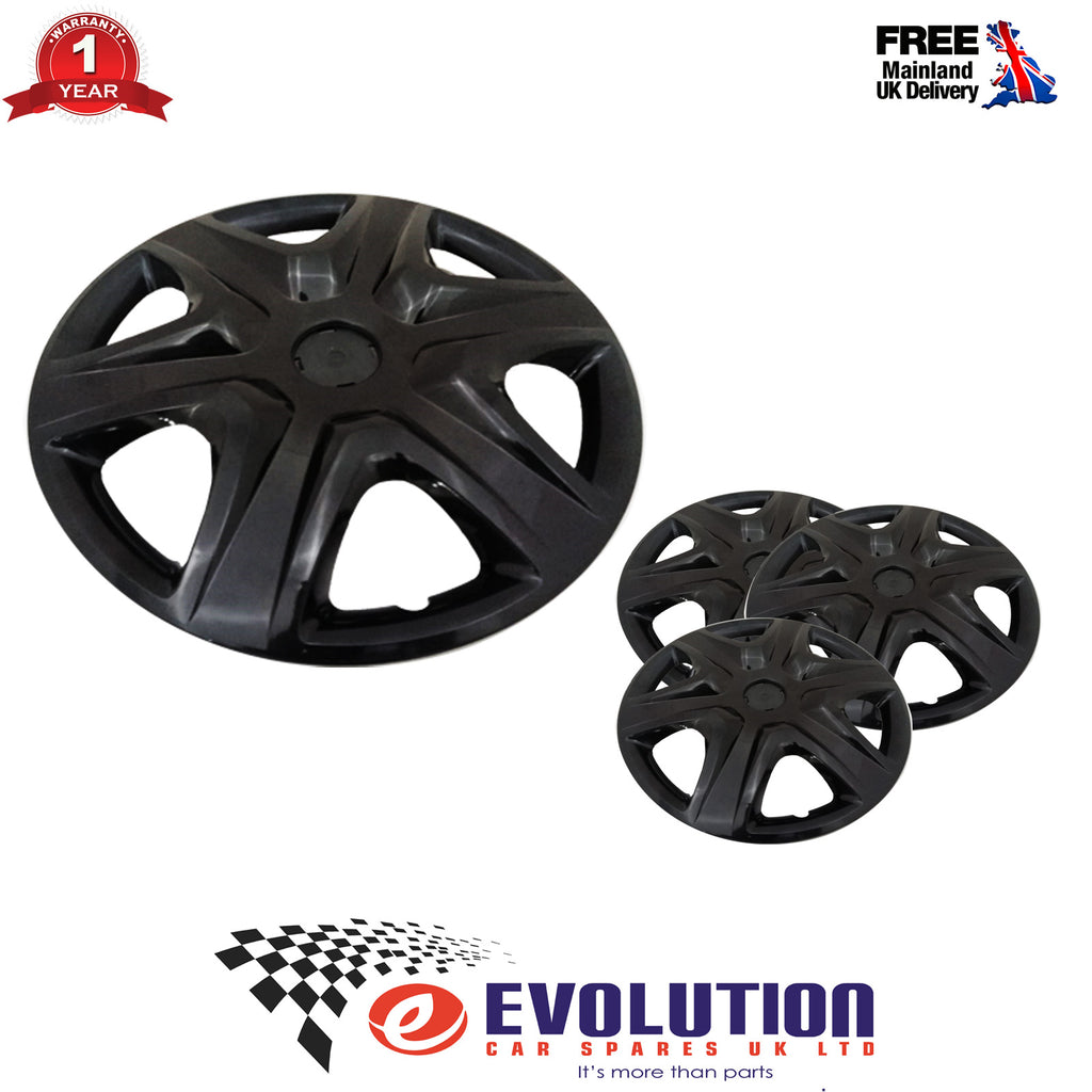 4 X 16" BLACK UNIVERSAL WHEEL TRIM COVER