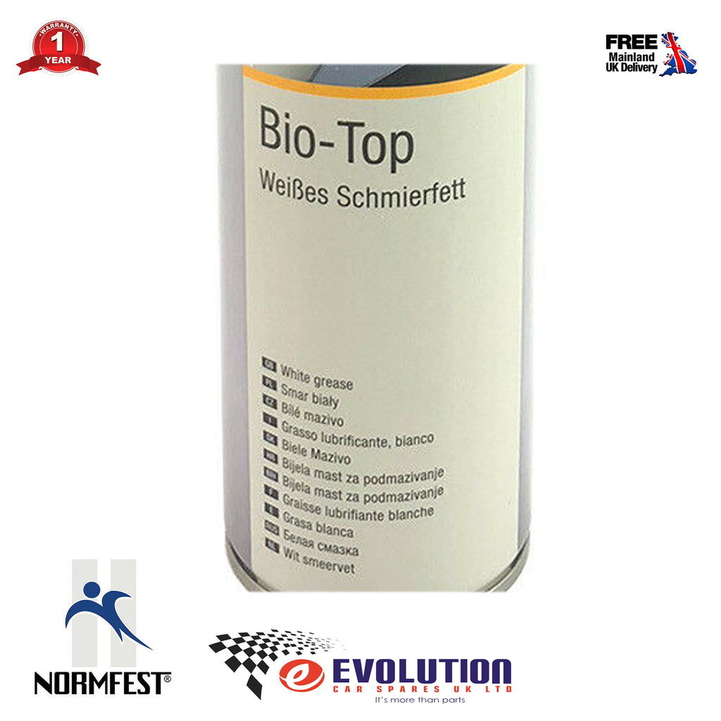 4 X NORMFEST BIO-TOP WHITE GREASE SPRAY 400 ML FOR UNIVERSAL USE 