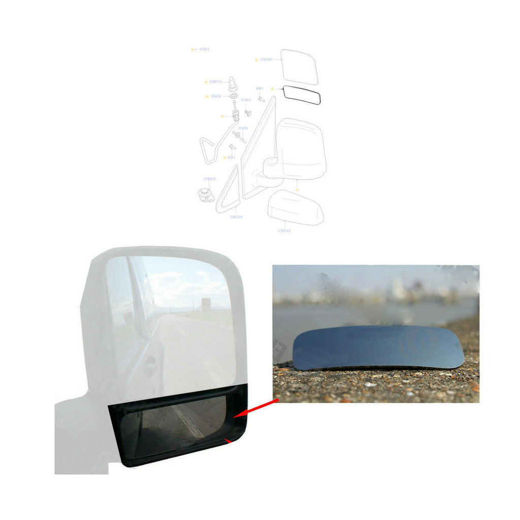 Ford Transit Connect Blind Spot Mirror Glass Set 2002 to 2013 18068 18067