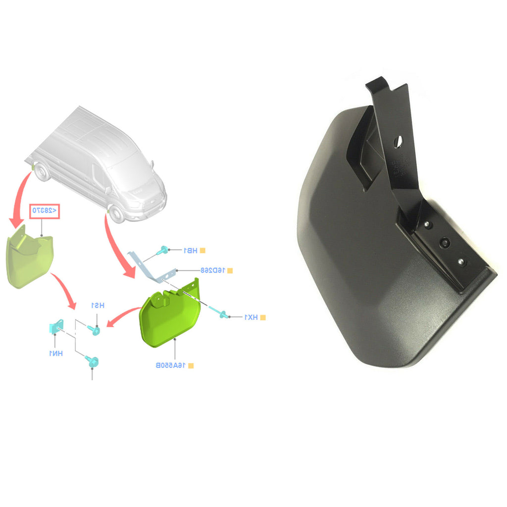 Ford Transit MK8 Left Side Mud Flaps N S 2014 Onwards 1820757