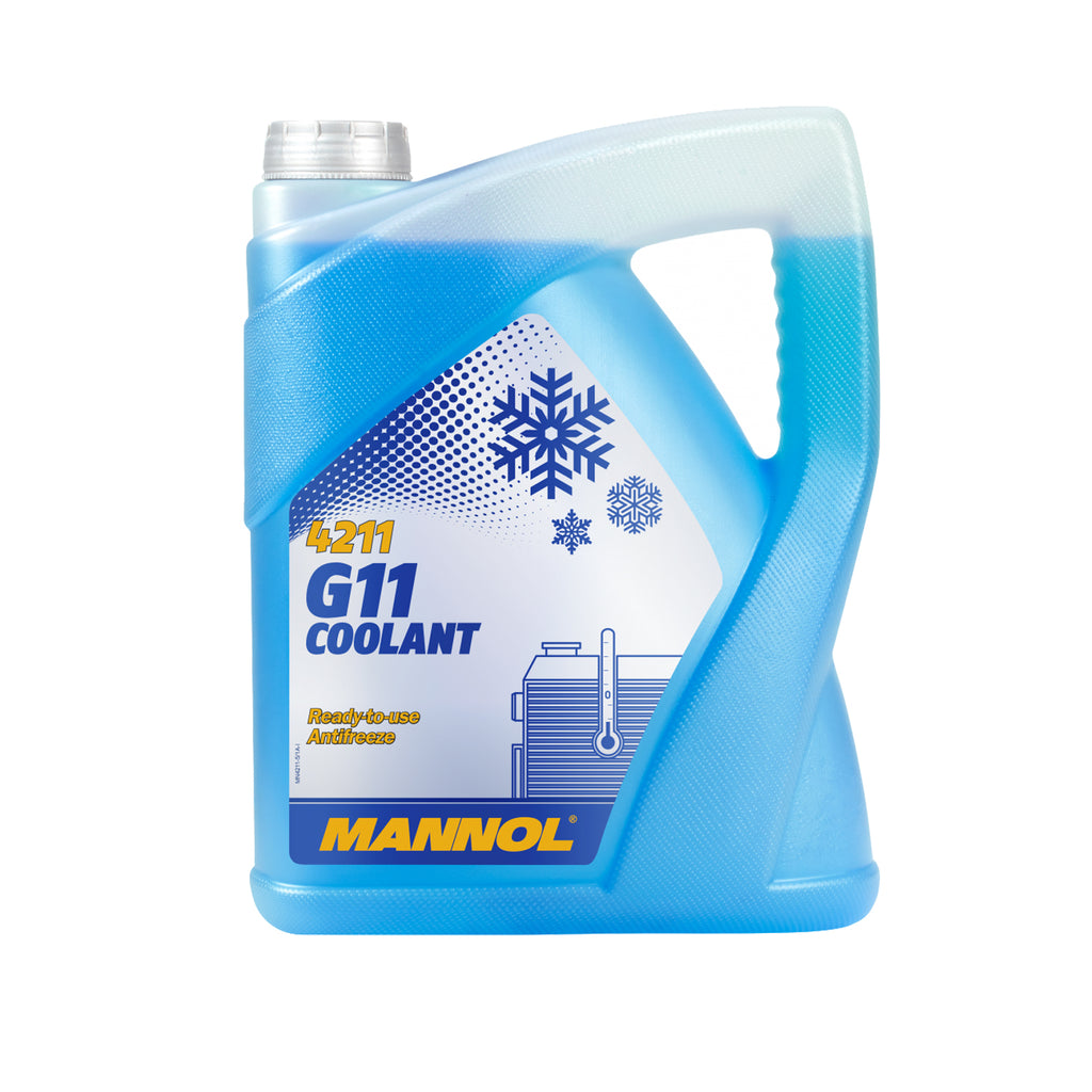 5L Mannol Coolant G11 4211 Ready To Use Antifreeze -30°C + 125 SAE J1034