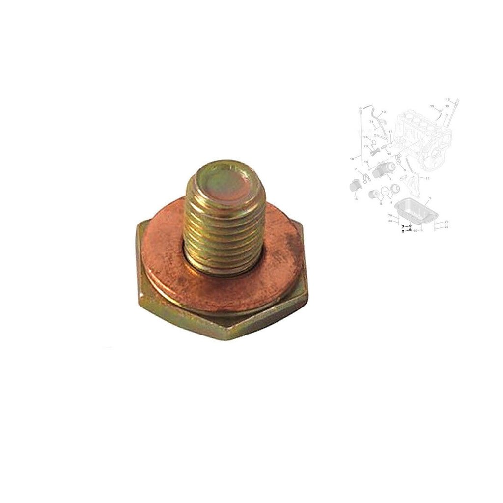 Citroen Peugeot Oil Sump Drain Plug With Washer 1.4 HDi 1.6 HDi 0311.29