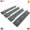 30x30 cm INTERLOCKING GLASS WALL TILE ANTHRACITE, GREY WITH CALLIGRAPHIC DETAILS