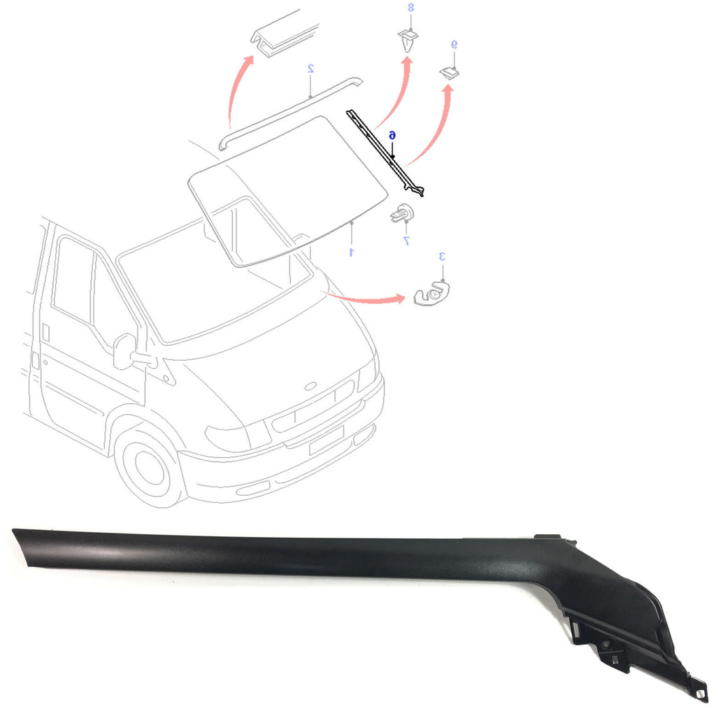 Left Nearside Windscreen Moulding Trim Fits Ford Transit Mk6  4621065
