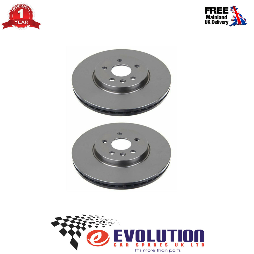 2 X BORG BECK FRONT BRAKE DISCS FITS CHEVROLET TRAX, VAUXHALL MOKKA, 13502059